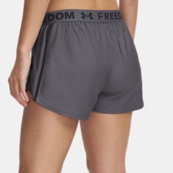 Under Armour Shorts Women’s Freedom Play Up Knit in Grey NEW with Tag W1669 Sz L - Picture 3 of 8